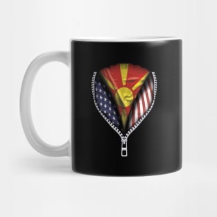 Macedonian Flag  Macedonia Flag American Flag Zip Down - Gift for Macedonian From Macedonia Mug